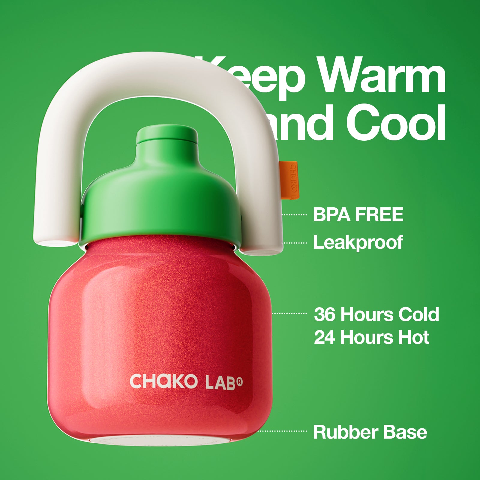 CHaKOLAB | Christmas LinLin Kettle | 34oz Insulated Water Bottle