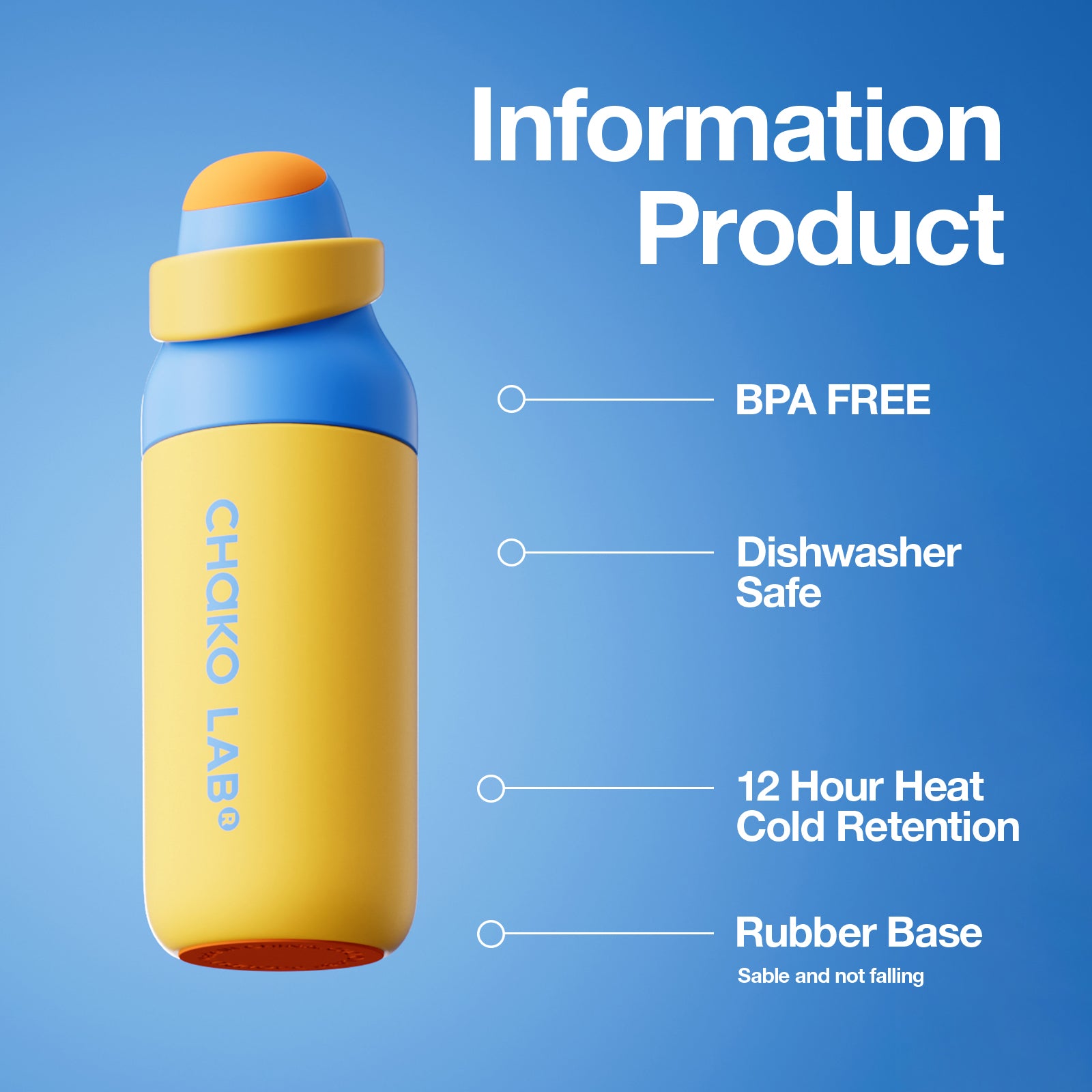 KADA BOTTLE 550ML-Orange Ocean