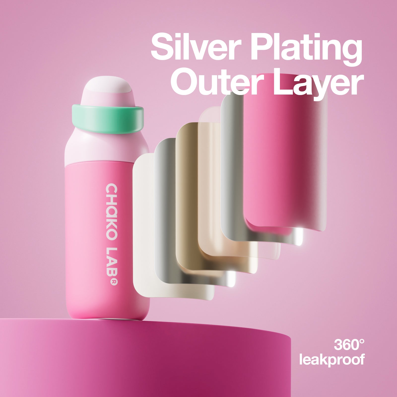 KADA BOTTLE 550ML-Pink Rose