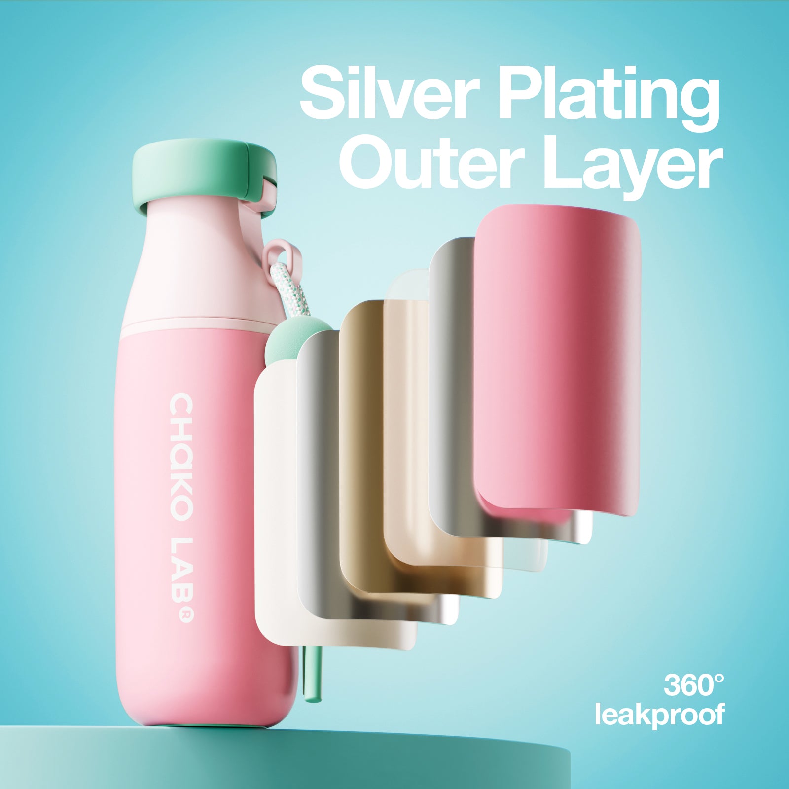 MILK BOTTLE CERAMIC —  Peach Glaze