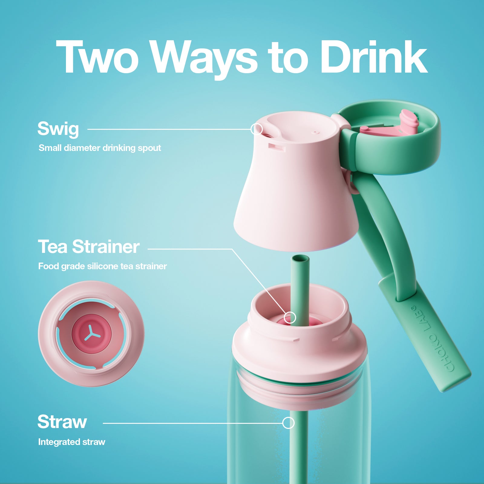 MILK BOTTLE CERAMIC —  Peach Glaze