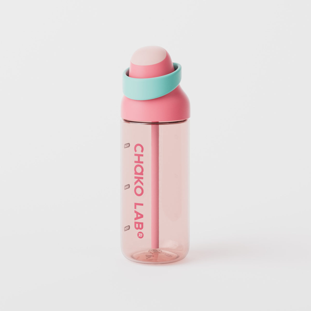 Chakolab KADA PPSU water bottle in Strawberry Sorbet color with a sleek, ergonomic design and secure lid.