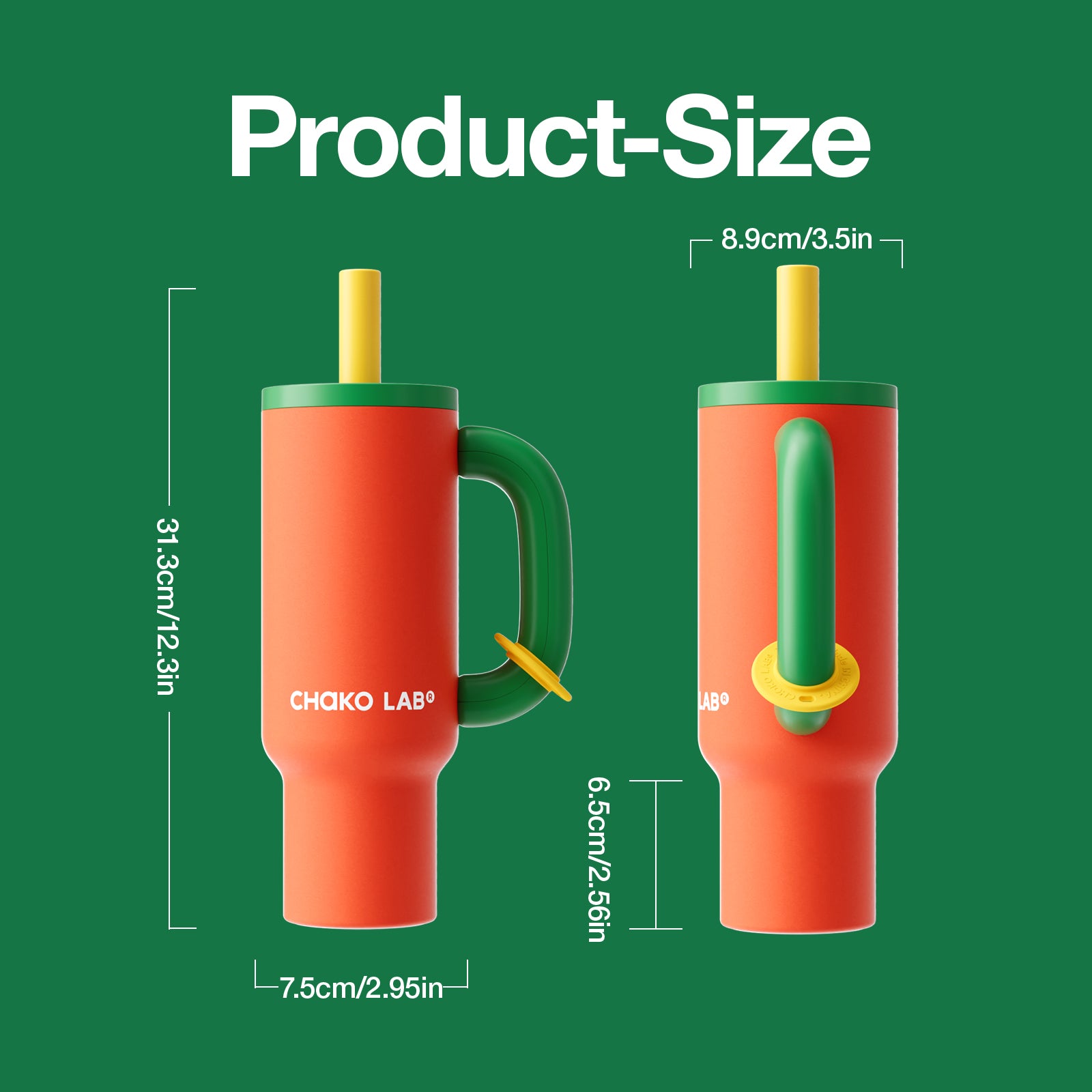 CHaKOLAB | Christmas Bawang Cup | 37oz Large Handle Insulated