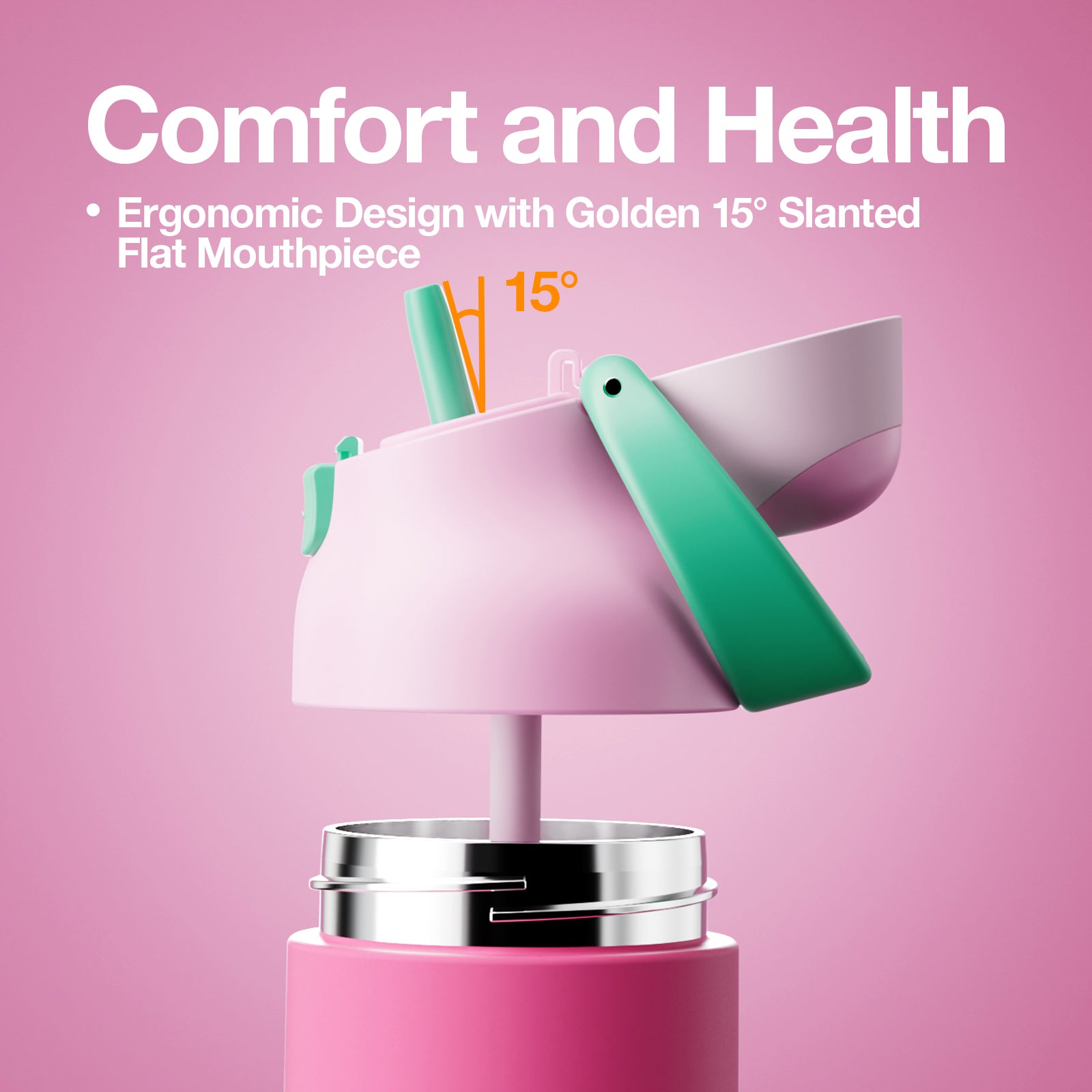 KADA BOTTLE 550ML-Pink Rose