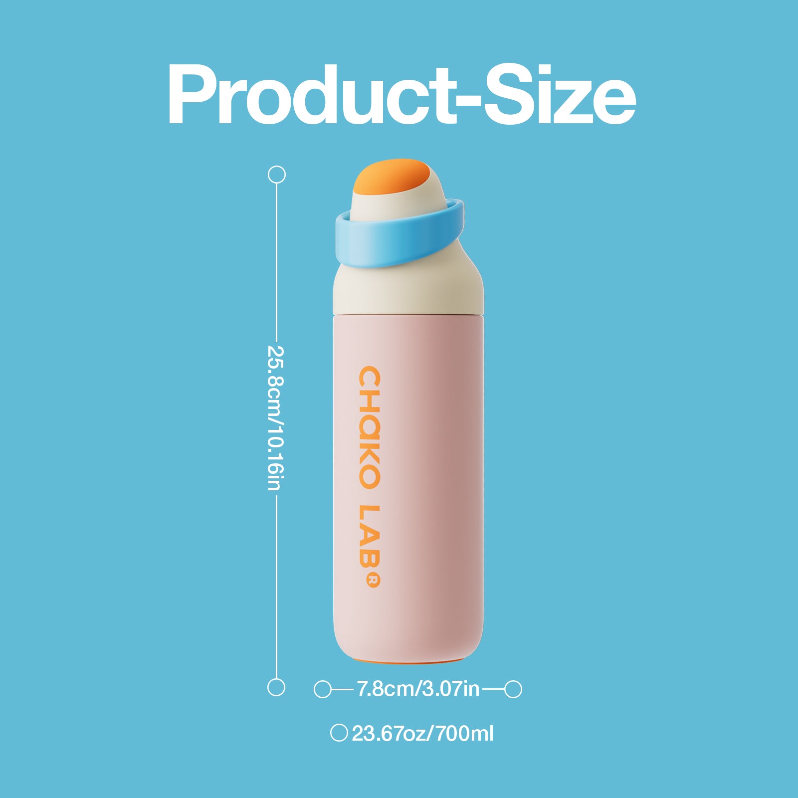 KADA BOTTLE 700ML-Pink Guava