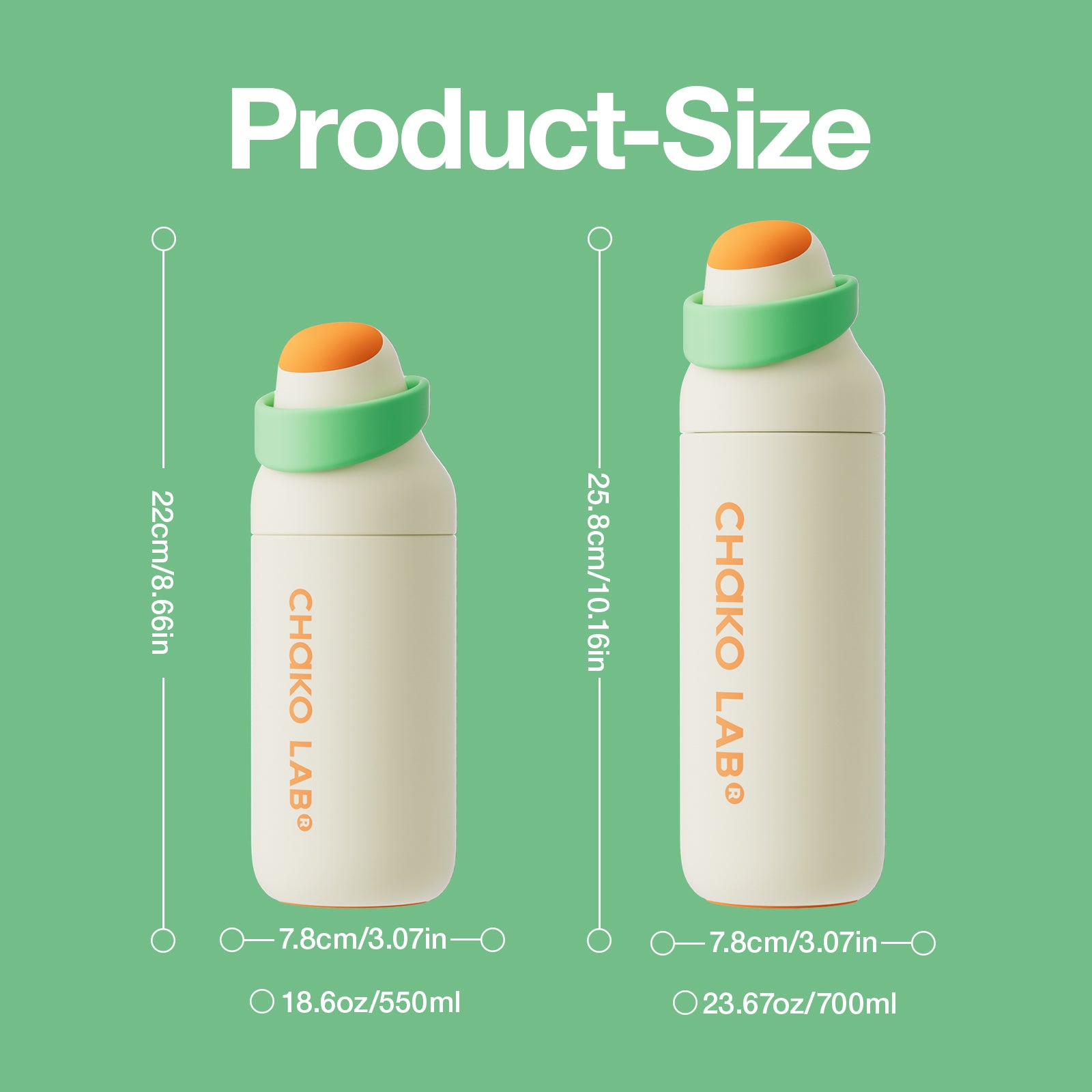 KADA BOTTLE 700ML-Large Cantaloupe
