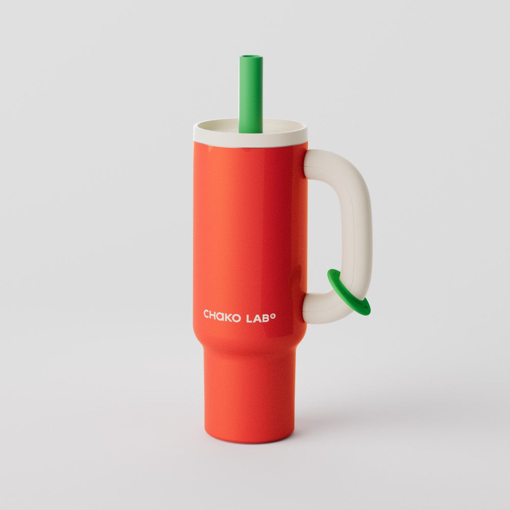 Chakolab BAWANG Christmas tumbler with festive red and green design, perfect for holiday drinks.