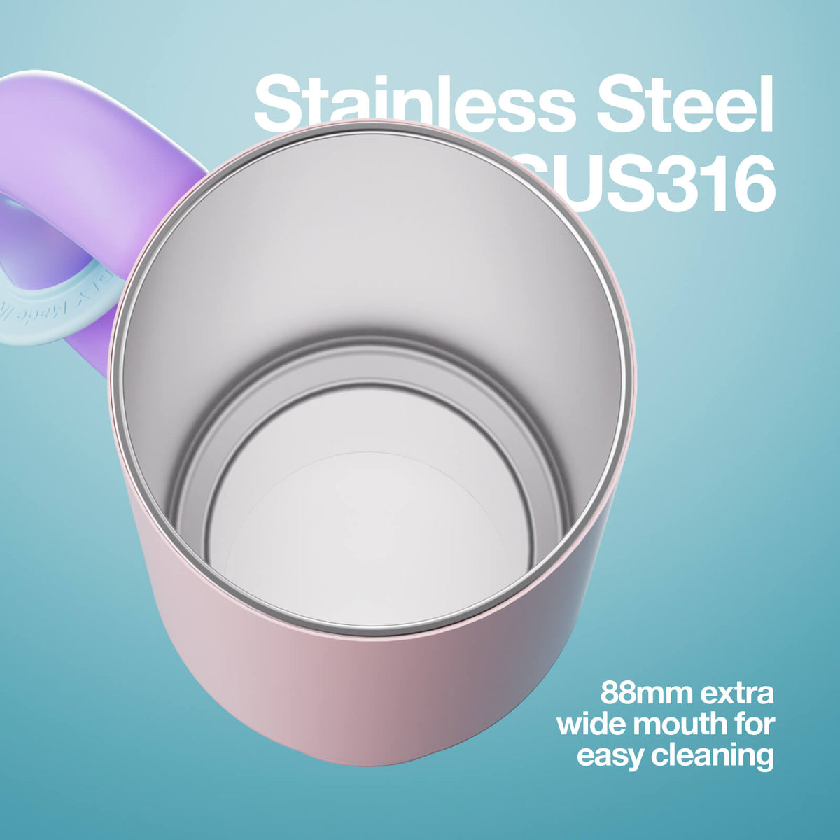Chakolab Bawang Cup Lavender Bliss tumbler with lavender-colored exterior and sleek design for everyday use.