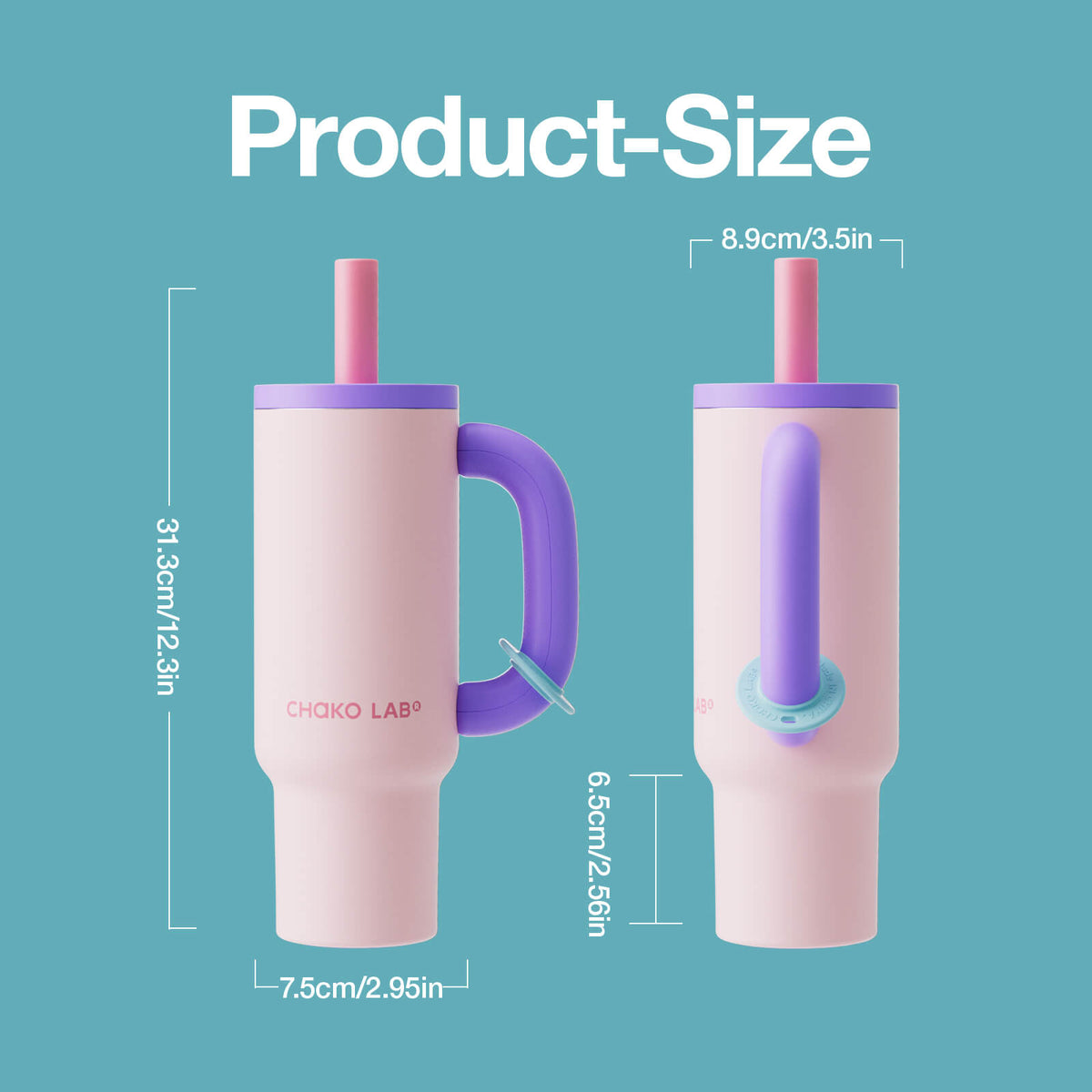 Lavender Bliss Bawang Cup tumbler by chakolab featuring a lavender-colored design and a sleek, portable style.