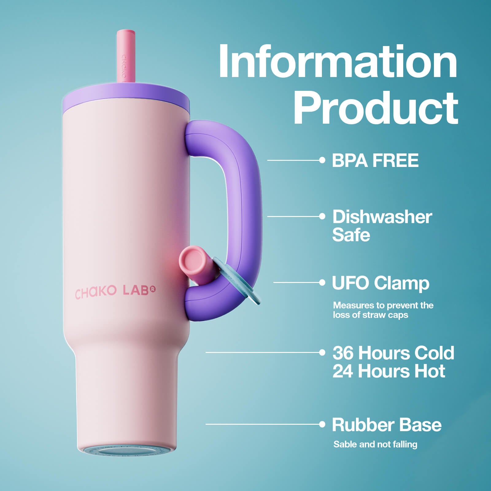 Lavender Bliss Bawang Cup tumbler by chakolab featuring a lavender-colored design and sleek, portable drinking vessel.