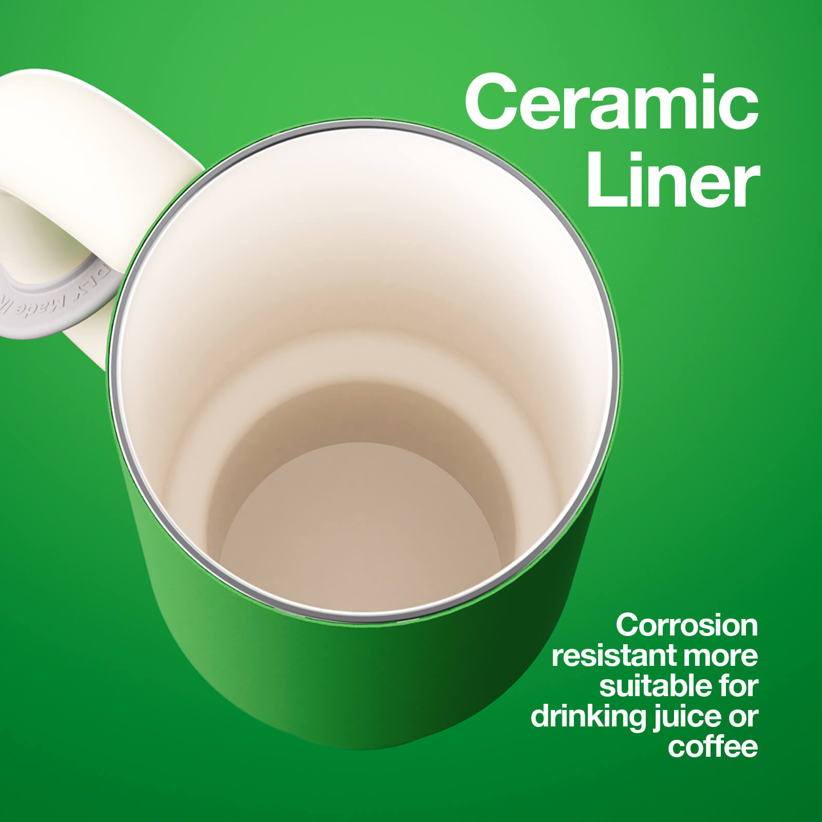 Chakolab Bawang Ceramic Liner Cup Oasis tumbler with a sleek ceramic finish and minimalist design, perfect for beverages.
