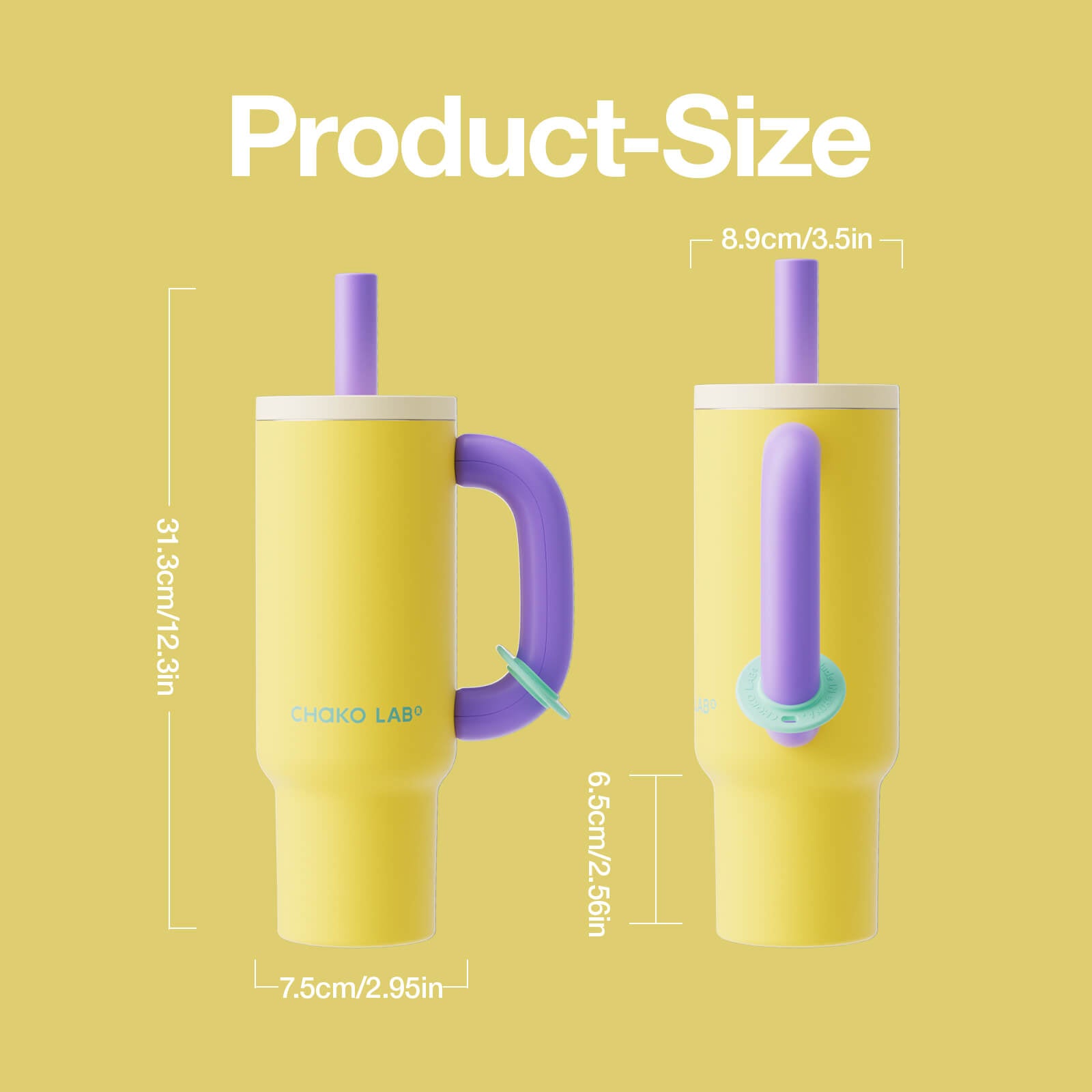 Golden Breeze Bawang ceramic tumbler cup by chakolab featuring a sleek design and glossy finish.