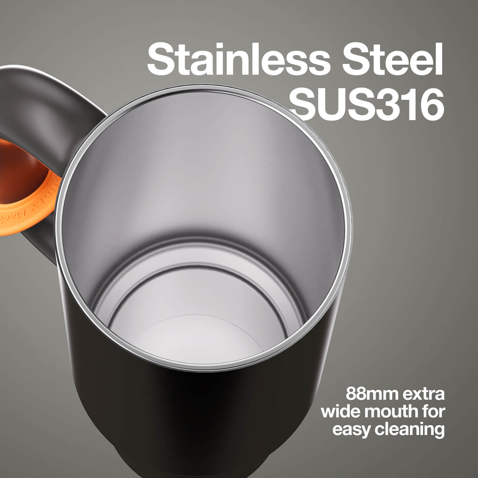 Silver Bawang Cup tumbler by Chakolab featuring sleek, modern design with a smooth metallic finish.