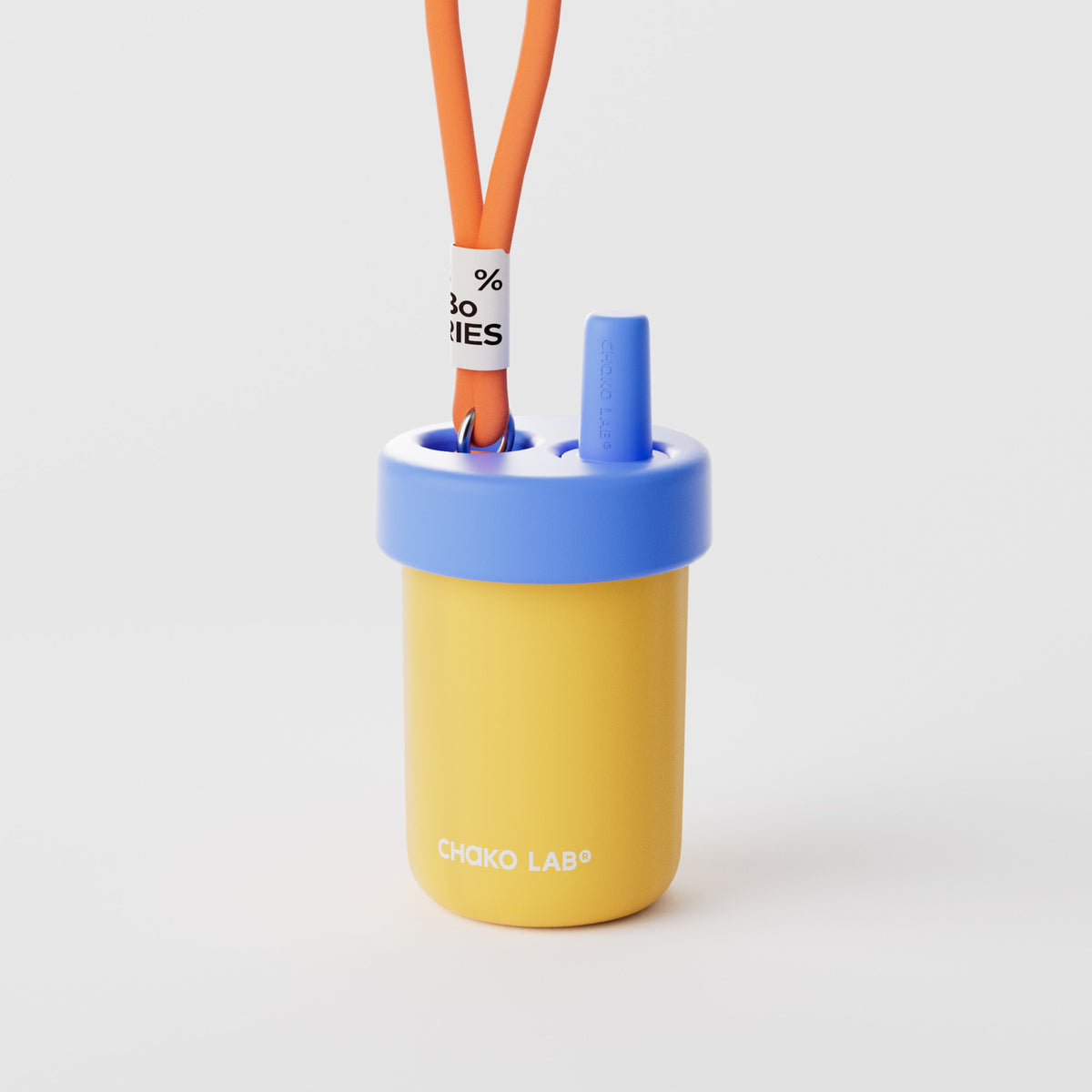 Chakolab BoBo Thermos Cup in Duck Egg Yellow, insulated water cup with a sleek design and spill-proof lid.