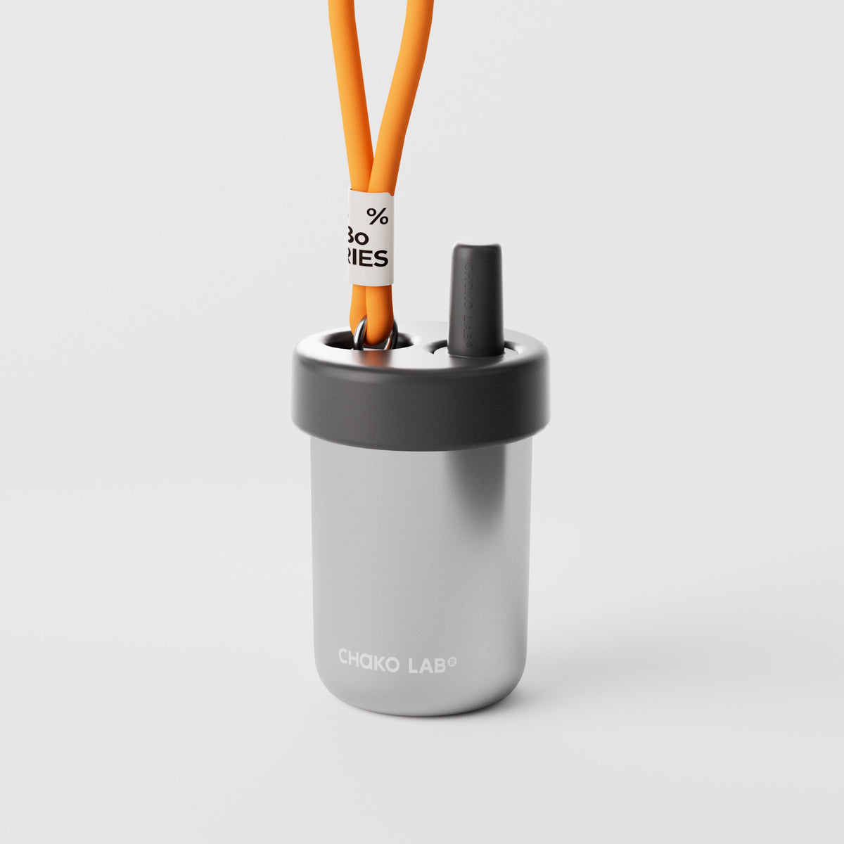 Chakolab BoBo Thermos Cup in Galaxy Silver, insulated water cup with stainless steel design and sleek metallic finish.