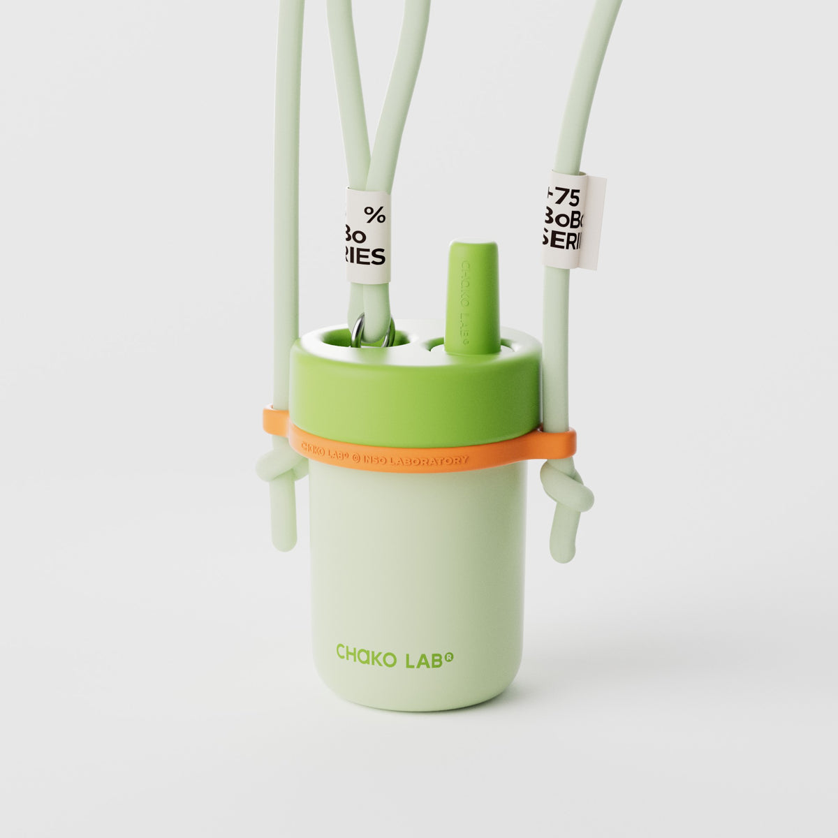 Green Chakolab BoBo insulated water cup from the CHaKOLAB BOBO CUP Collection, featuring a sleek, durable thermos design.
