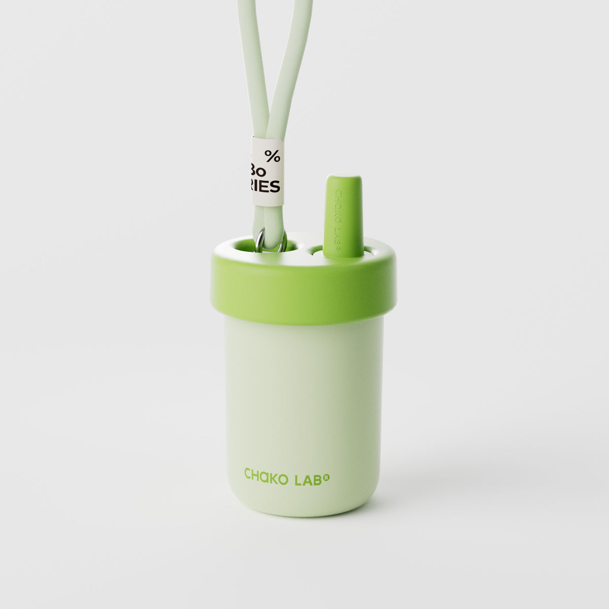 Chakolab BoBo insulated thermos cup in green with a sleek design, perfect for hot or cold beverages.