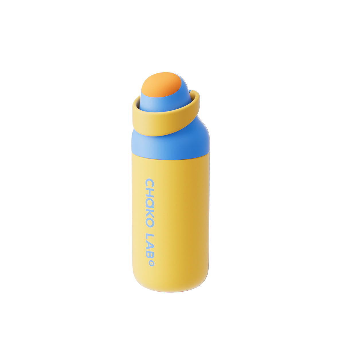 Chakolab KADA 550ml water bottle in vibrant orange ocean color with a sleek, durable design for hydration.