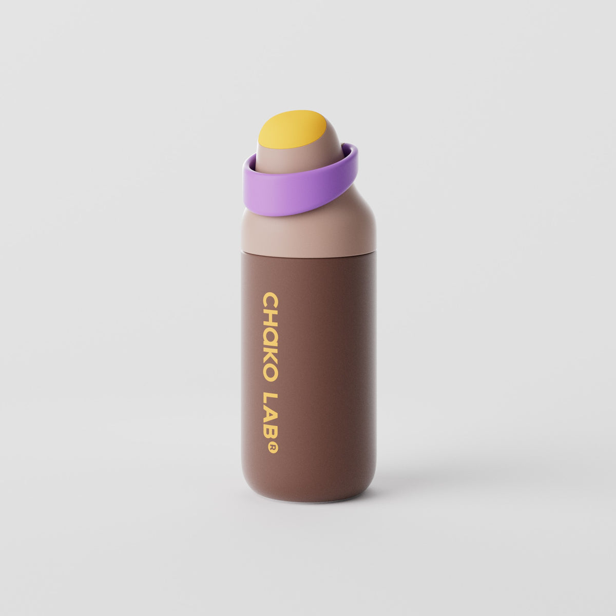 Chakolab KADA 550ml water bottle in Taro Coco color, featuring a sleek design and durable construction for daily hydration.