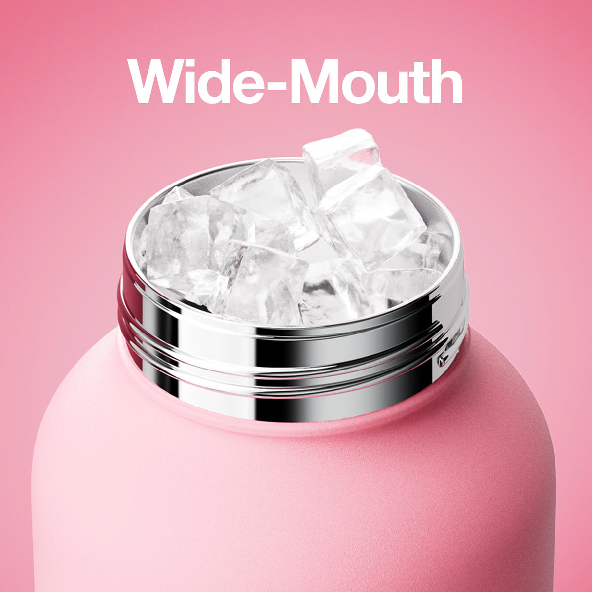 Chakolab LinLin Kettle Holiday Pink water bottle with wide mouth, vibrant pink design, and durable construction for on-the-go hydration