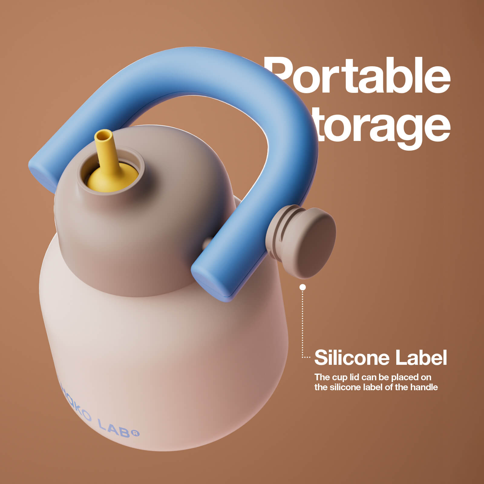 LinLin Kettle Ceramic - Brownie
