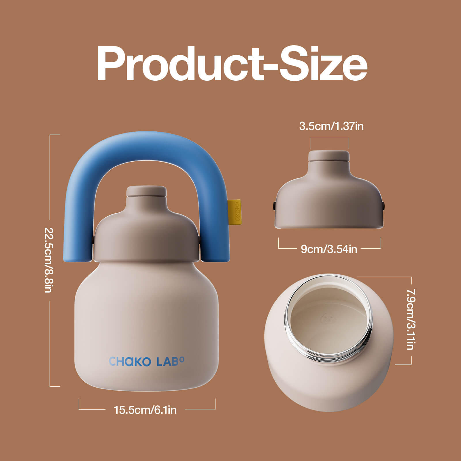 LinLin Kettle Ceramic - Brownie
