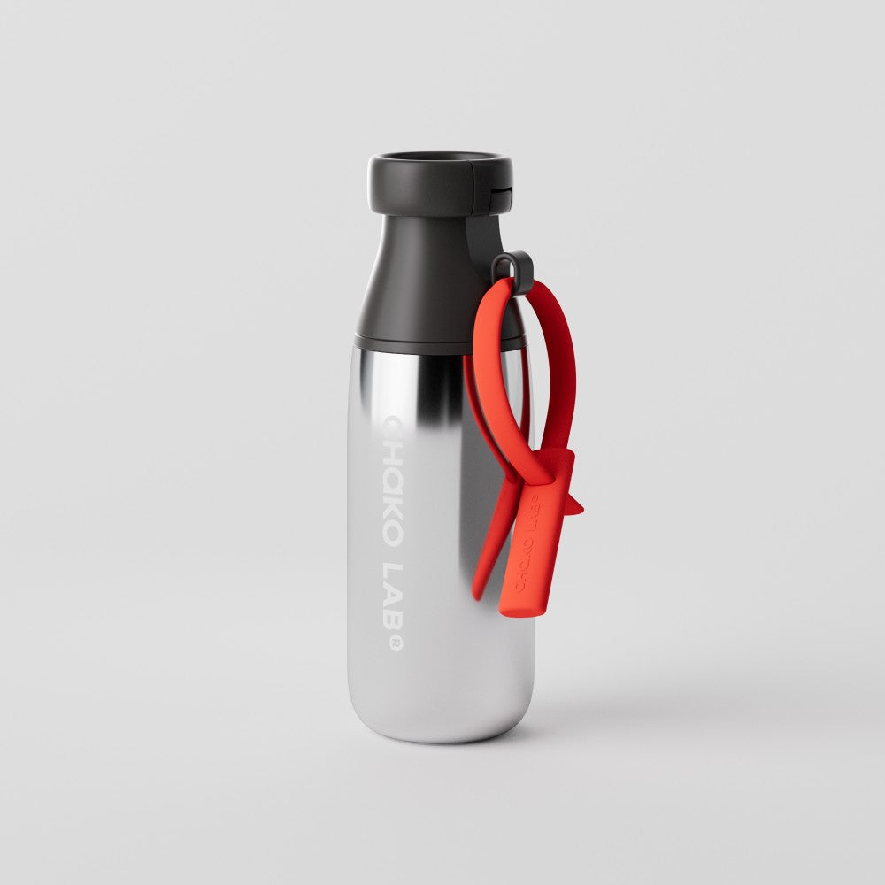 Chakolab dark chocolate milk bottle water container with a sleek, modern design and a secure screw-on cap.