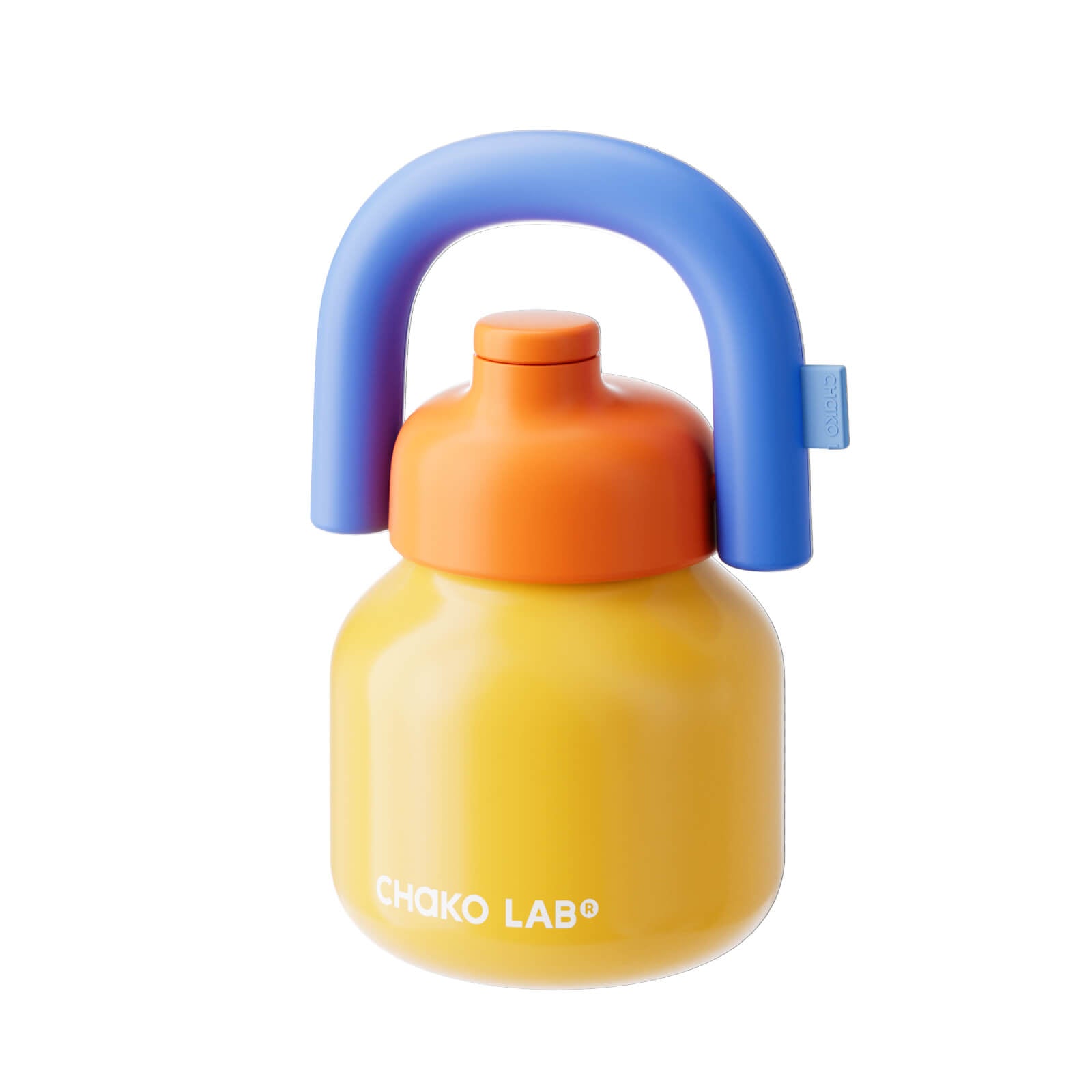 CHaKOLAB LinLin Kettle Yellow – ceramic kettle with handle and spout, side view