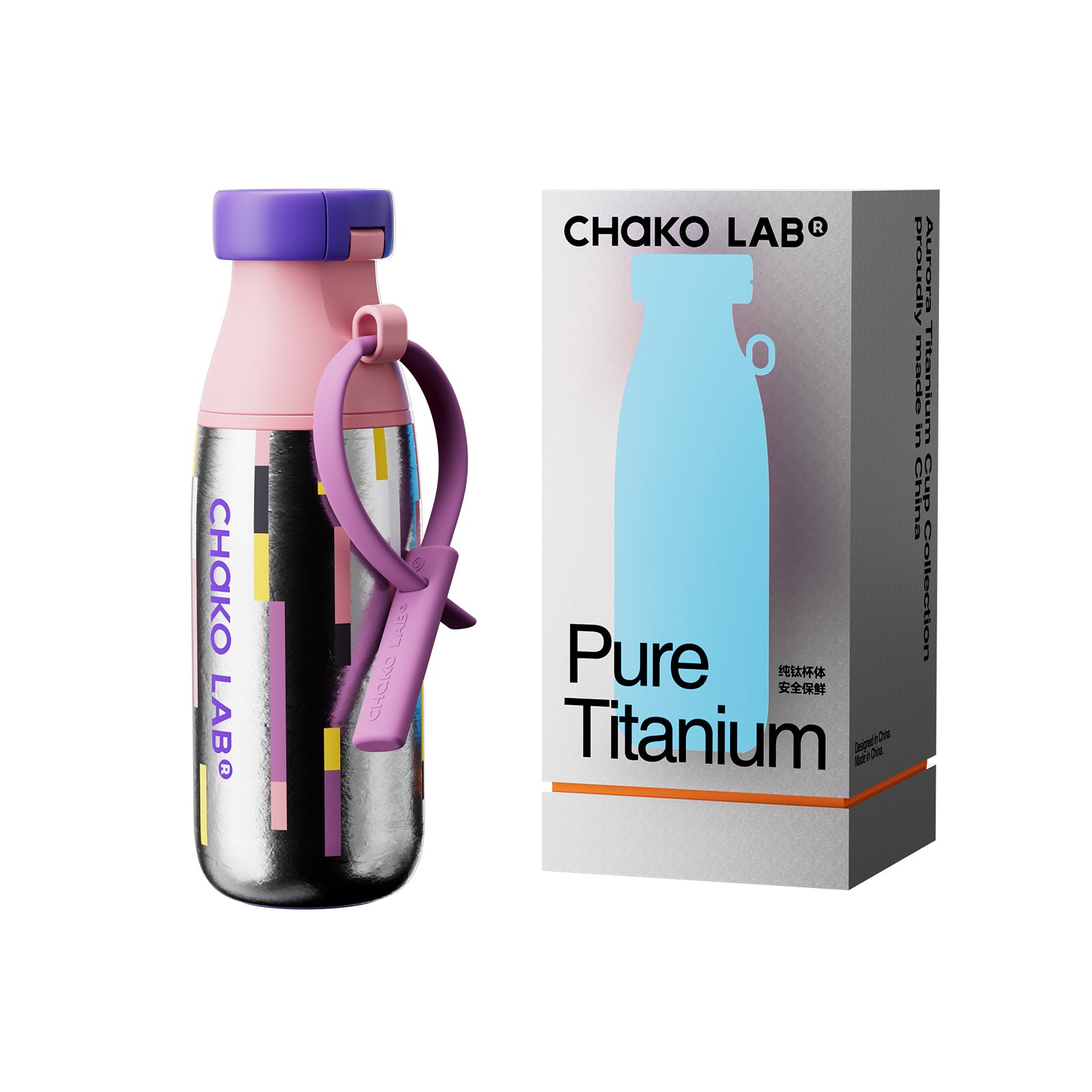 chakolab MILKPOD Ti Stardust电子烟设备，银色金属外观和细节设计的高清图片