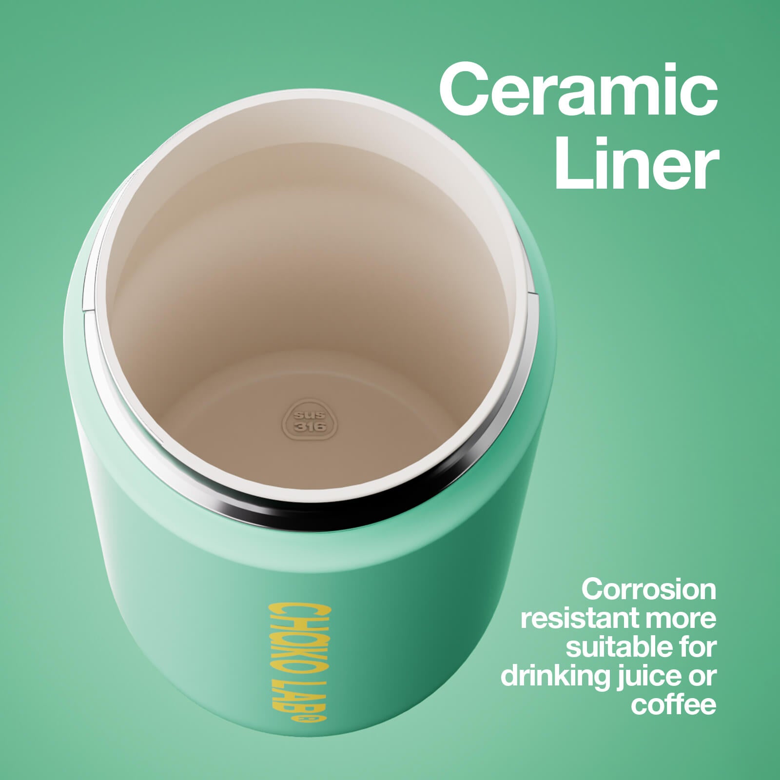 KADA BOTTLE Ceramic - Mint Breeze