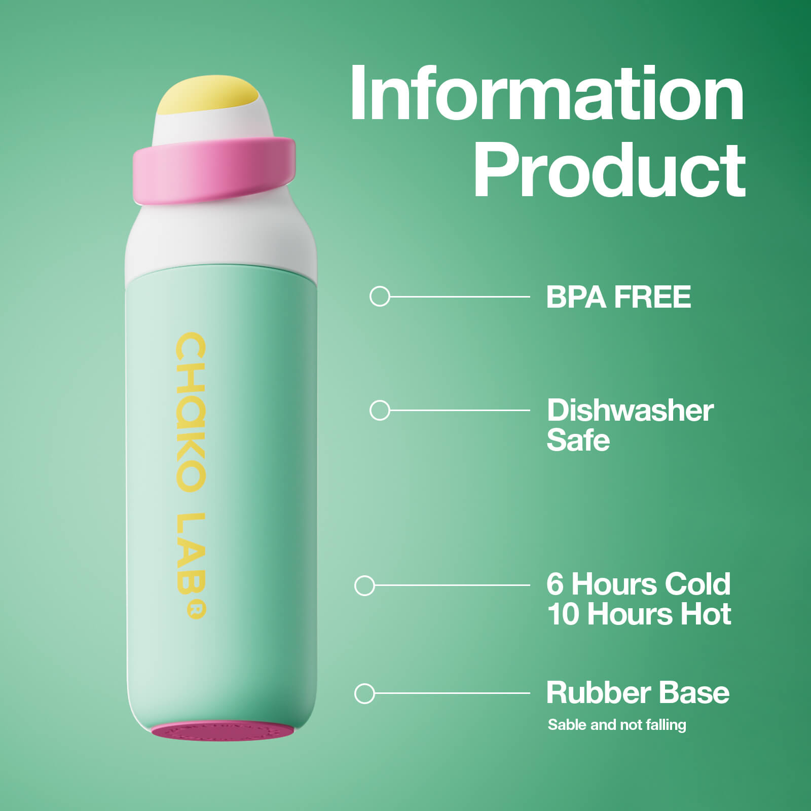 KADA BOTTLE Ceramic - Mint Breeze