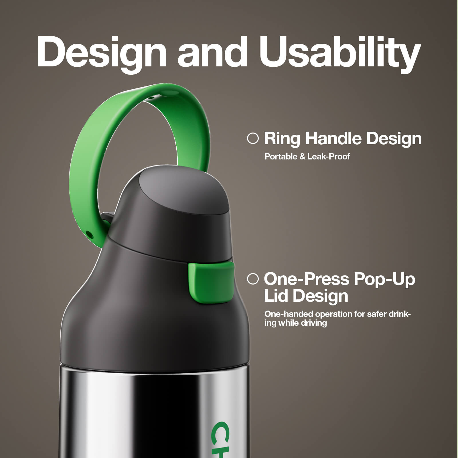 KADA BOTTLE Ceramic - Obsidian