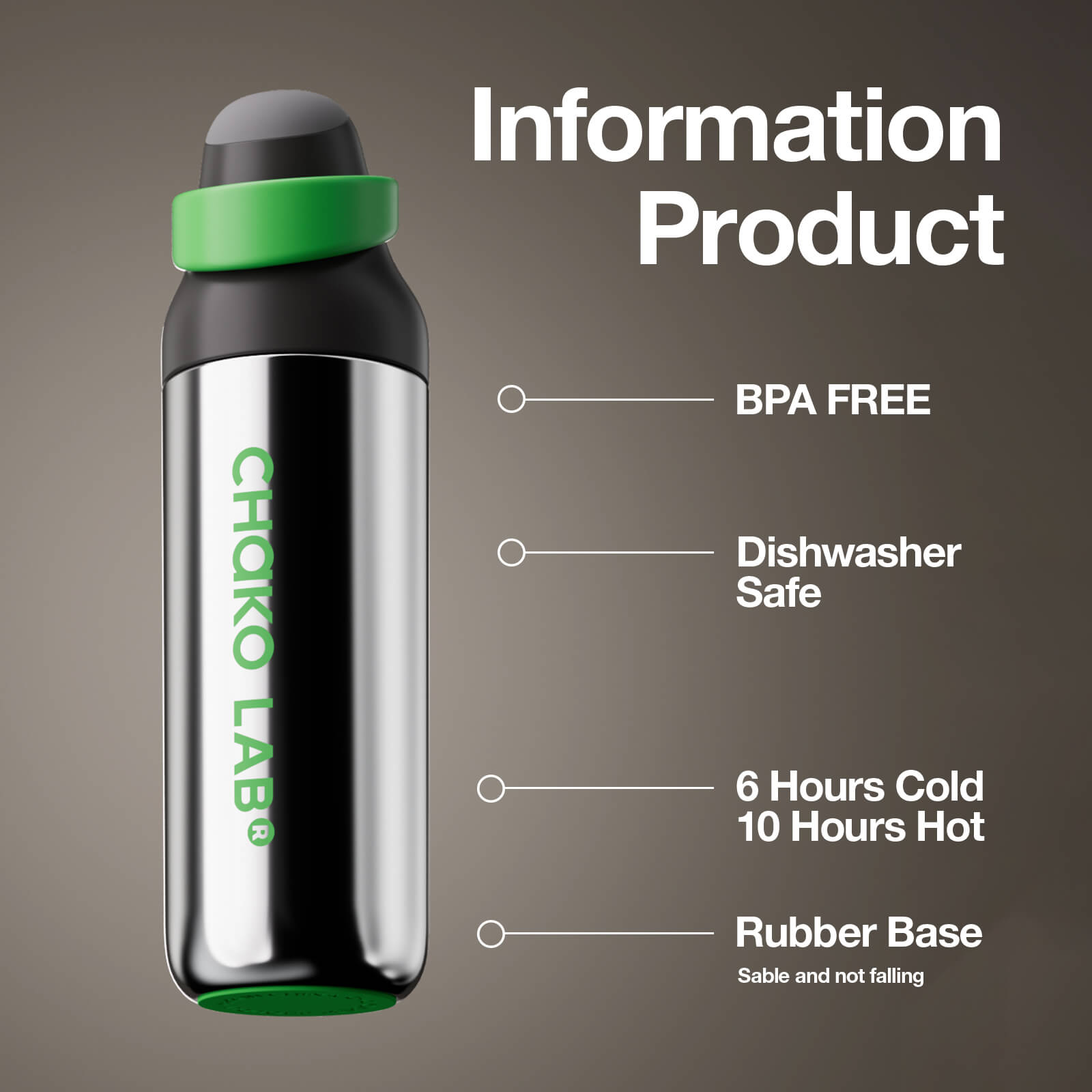 KADA BOTTLE Ceramic - Obsidian