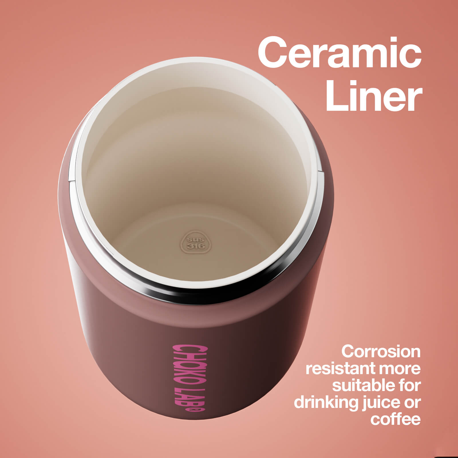 KADA BOTTLE Ceramic - hot chocolate