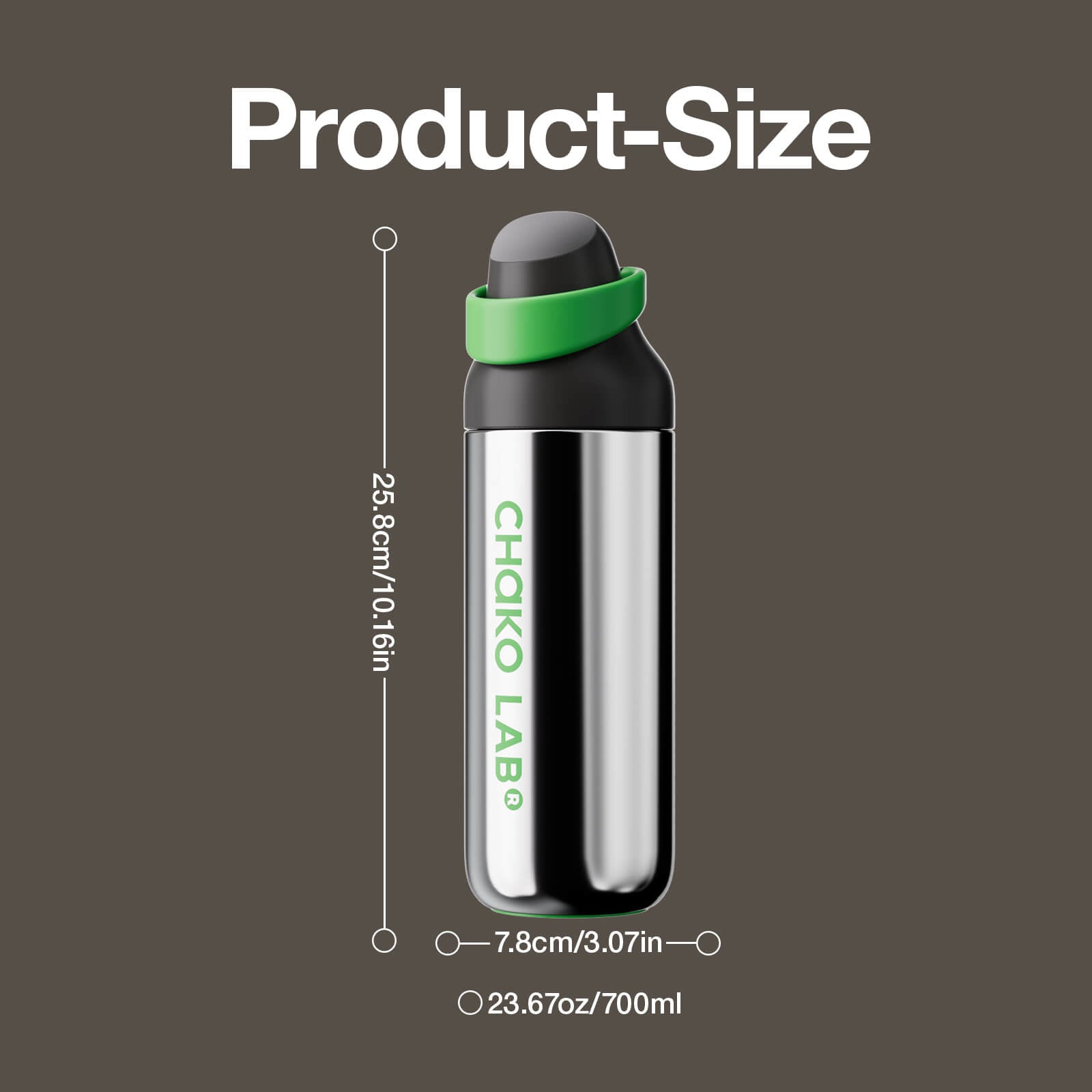 KADA BOTTLE Ceramic - Obsidian