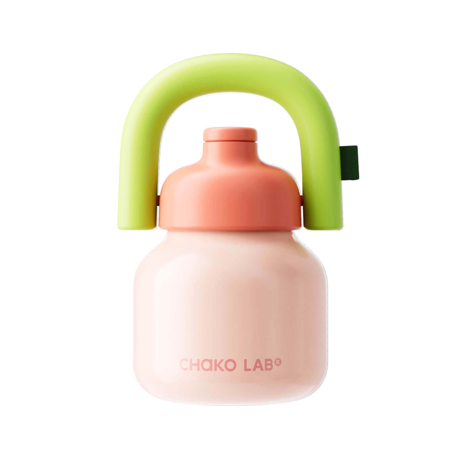 Pink LinLin Kettle water bottle by Chakolab featuring a sleek, modern design with a secure lid and ergonomic handle.